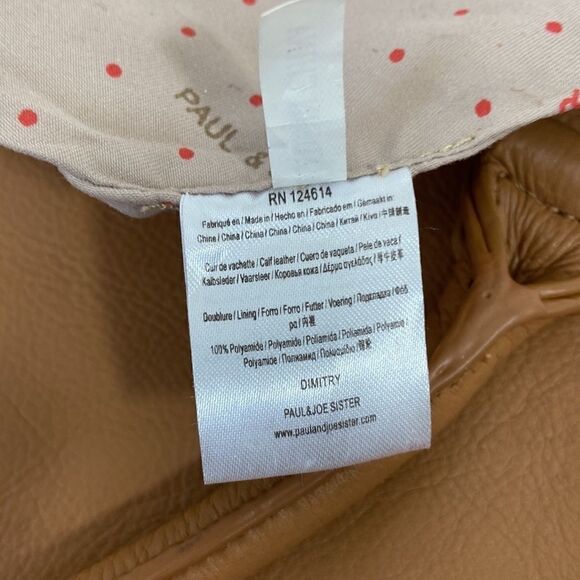 Paul & Joe Bag  Crossbody "Sister" Tan Leather Bag Detachable Strap~ Nwot - Picture 8 of 9